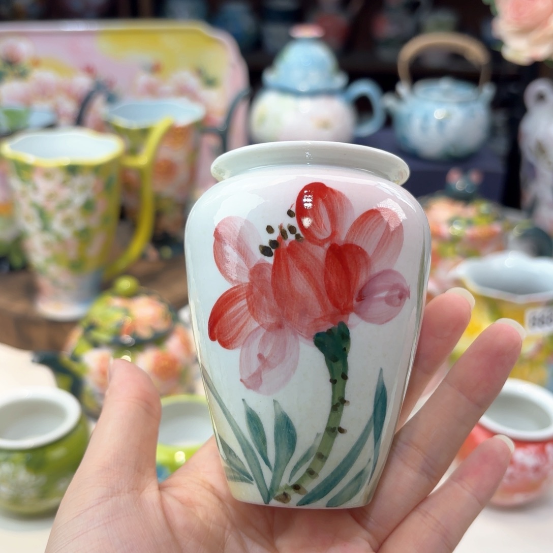 景德镇手绘高温釉下彩陶瓷茶具