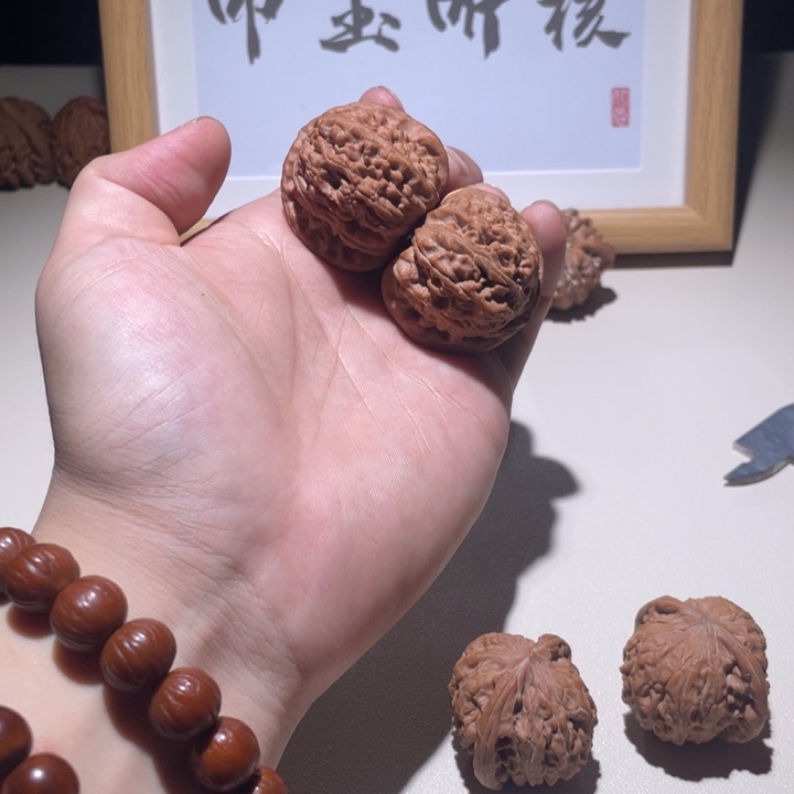 吊坠文玩核桃39全品球白