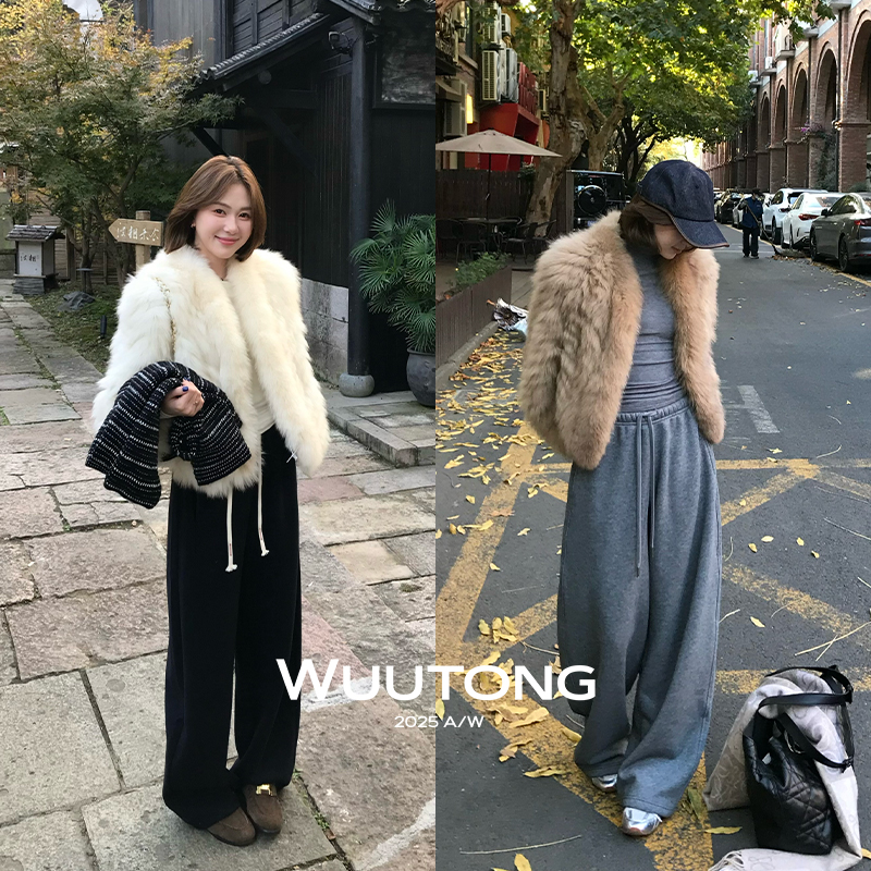 WuuTong【saga皮草】100%狐狸毛进口荷兰高级感皮草外套25T240