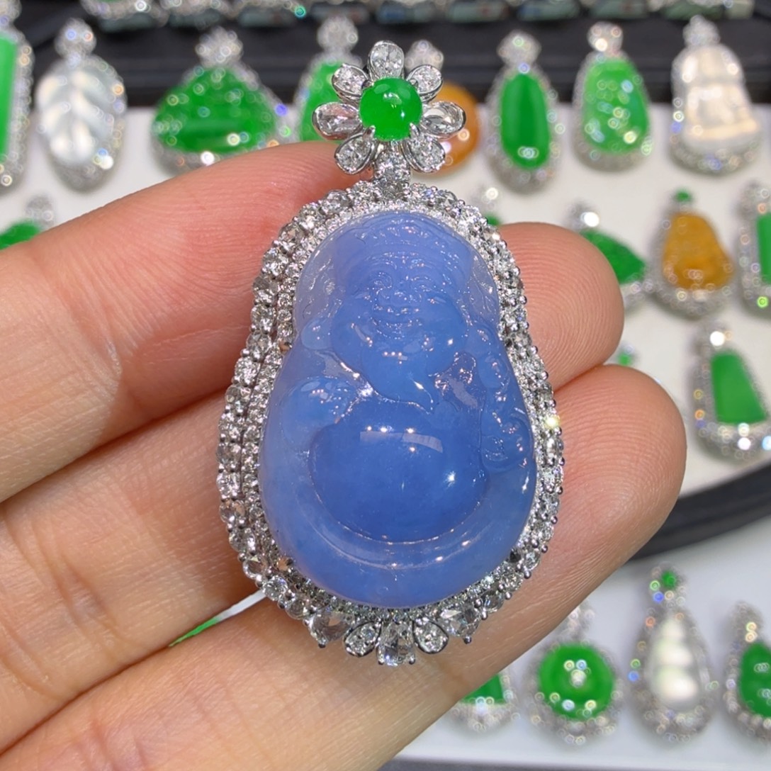 翡翠18K金镶嵌颈饰收到货48小时鉴赏期