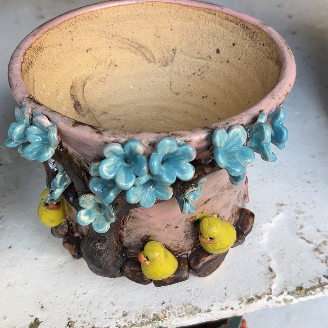 微瑕1 号陶然花器手工花盆