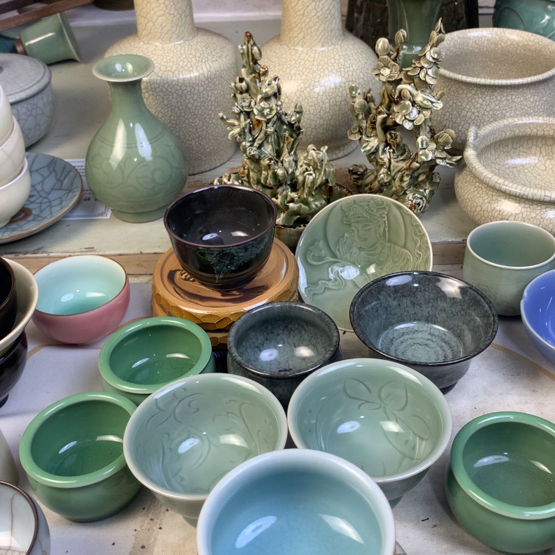 杯诸**遂龙泉青瓷龙泉路上的一