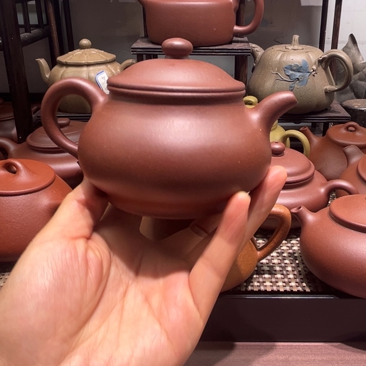 茶壶紫砂微瑕底槽清潘壶260cc