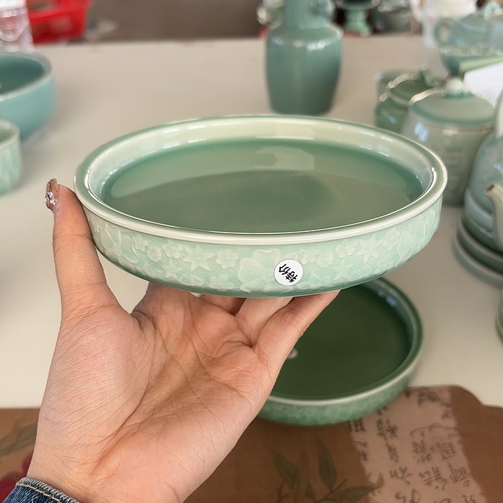 龙泉云间青瓷小米茶器