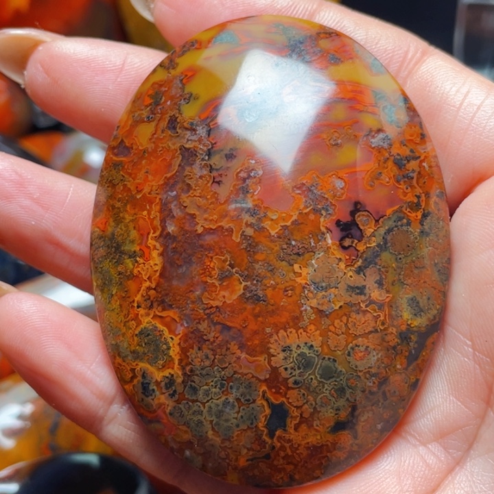 玛瑙/玉髓战国红玛瑙挂件未镶嵌蓝**宙