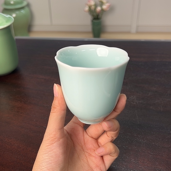 龙泉云间青瓷小米茶器