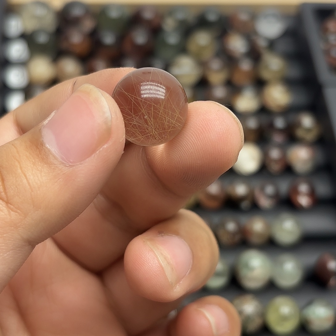 水晶珠宝半成品未镶嵌H***！发晶