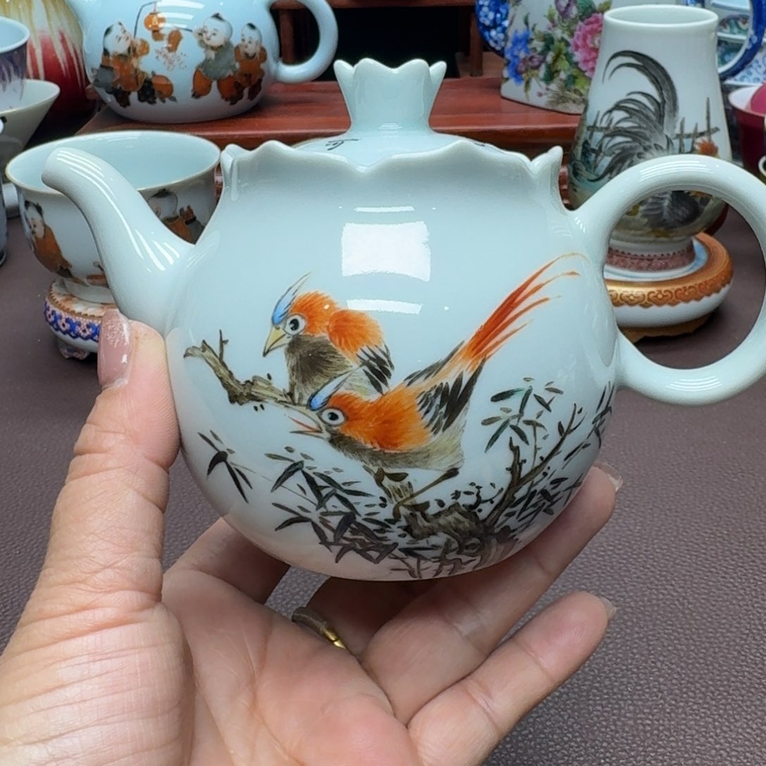 瓷片景德镇仿古手工制作精品展示