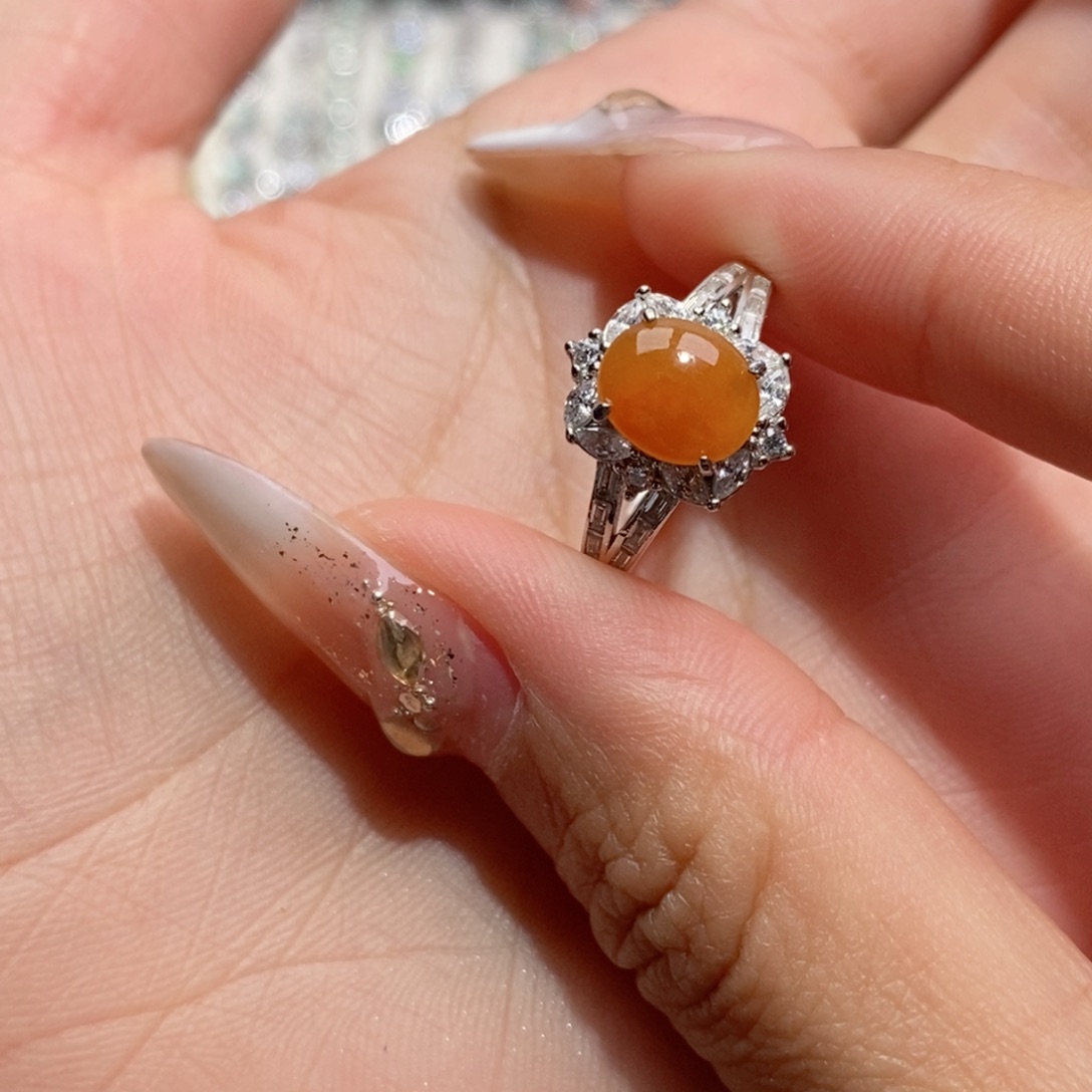 翡翠银S925镶嵌戒指温**.c c