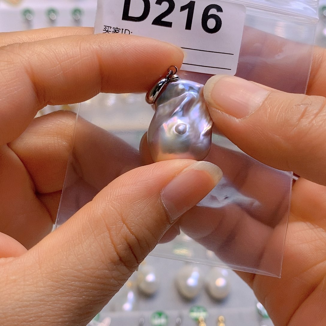 淡水珍珠颈饰银S925镶嵌