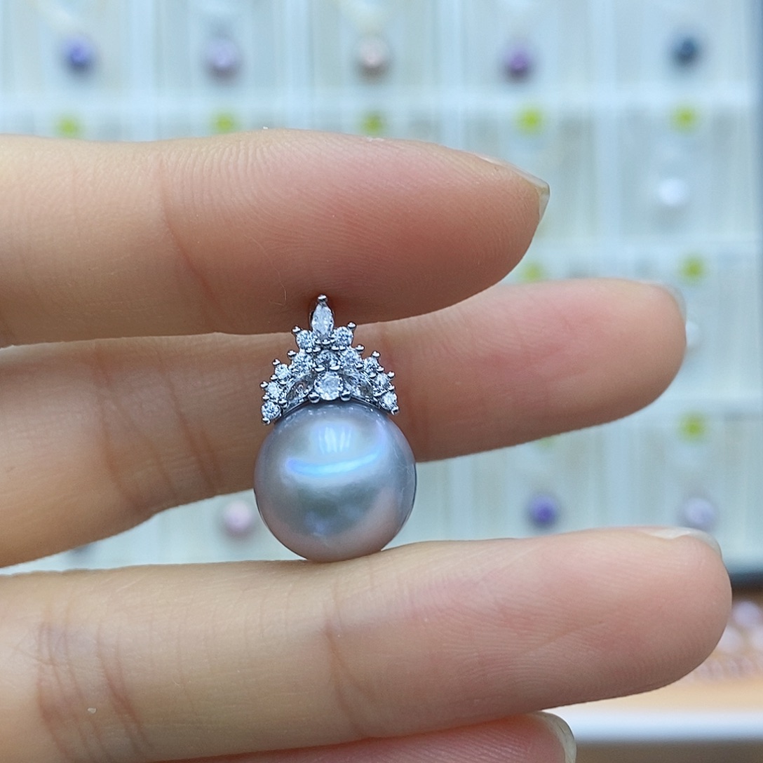 淡水珍珠吊坠(赠链)合金