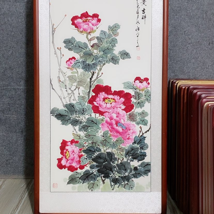 【闪购商品】国画书画作品带框125×65厘米