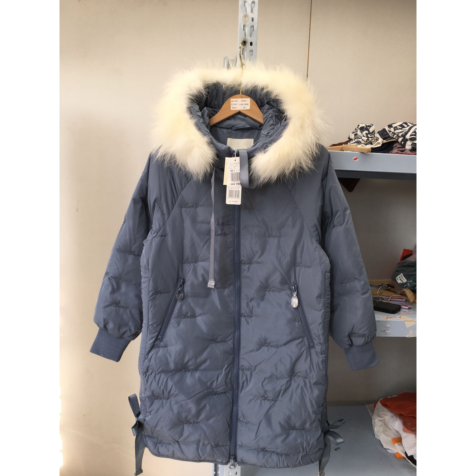 25475秋冬女款中长款羽绒服