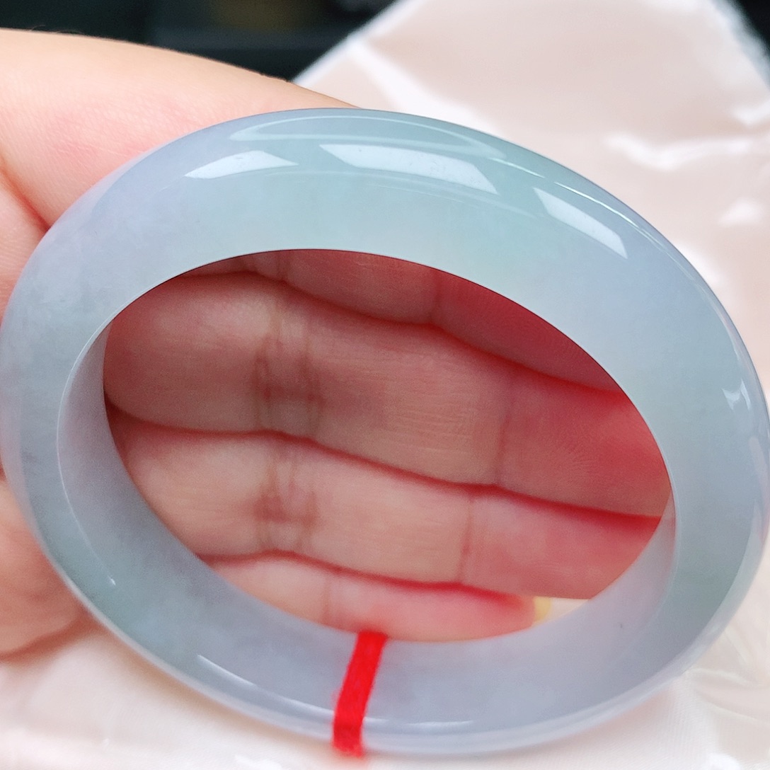 未镶嵌手镯翡翠18冰胶梦幻蓝紫