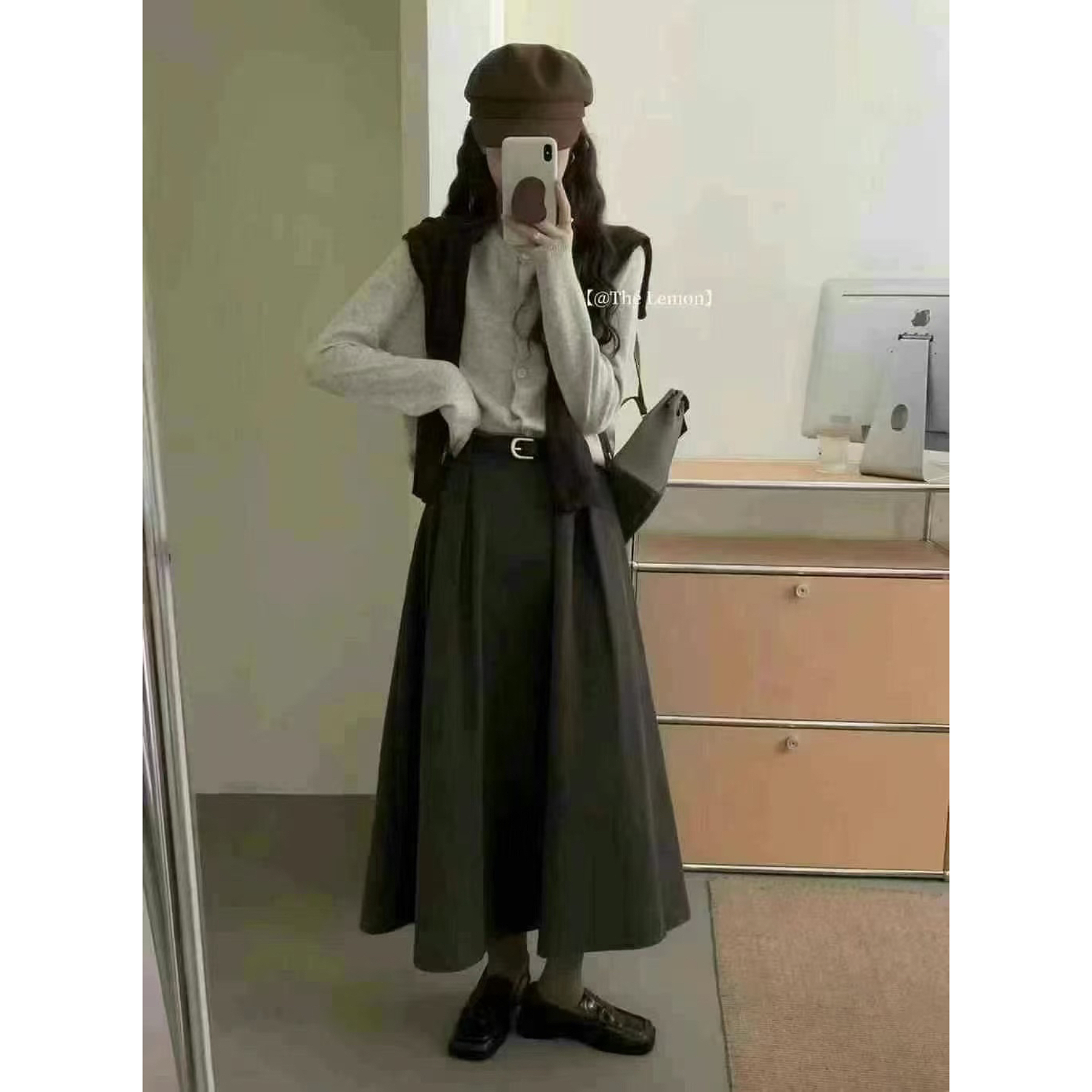 Miss na 272 韩系重磅百搭显瘦百搭长裙