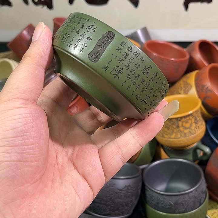 茶杯紫砂全手工紫砂主人杯