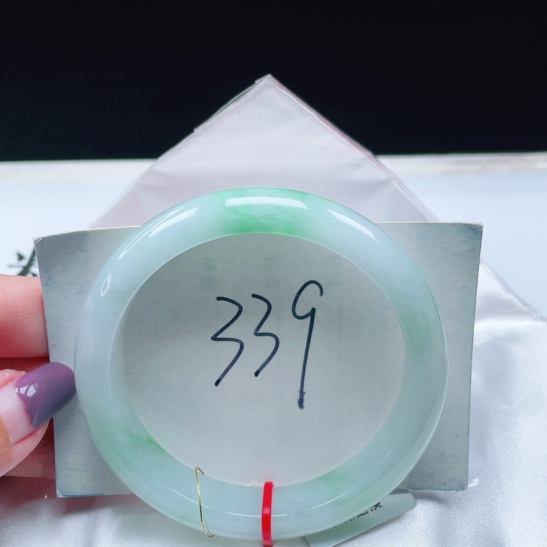 翡翠未镶嵌手镯缅甸翡翠58+