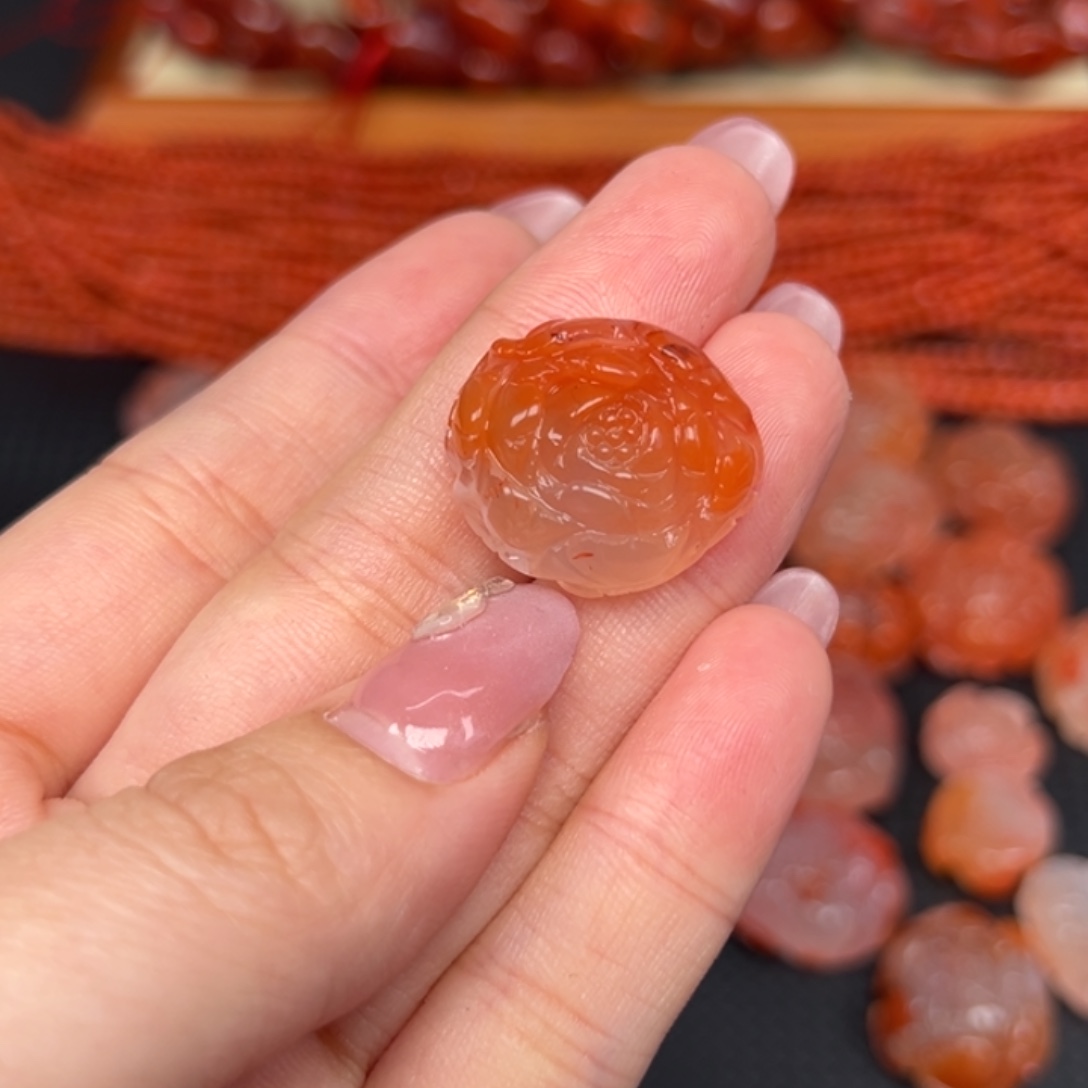 南红玛瑙未镶嵌吊坠(不含链)