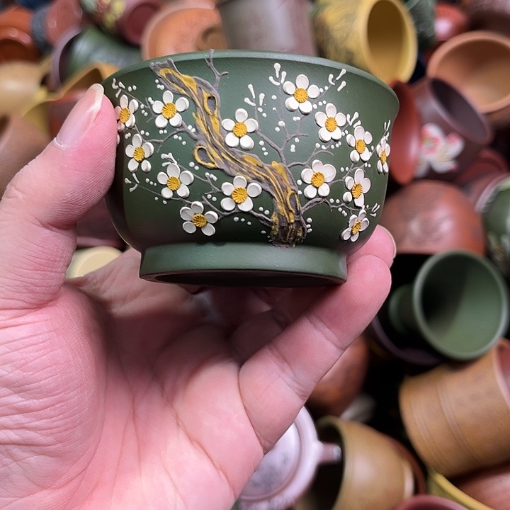 紫砂茶杯全手工紫砂主人杯