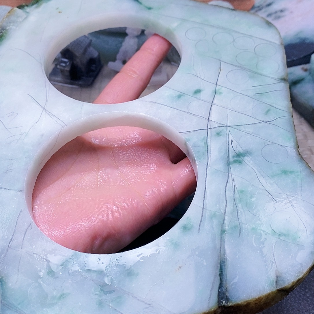 翡翠未镶嵌颈饰888