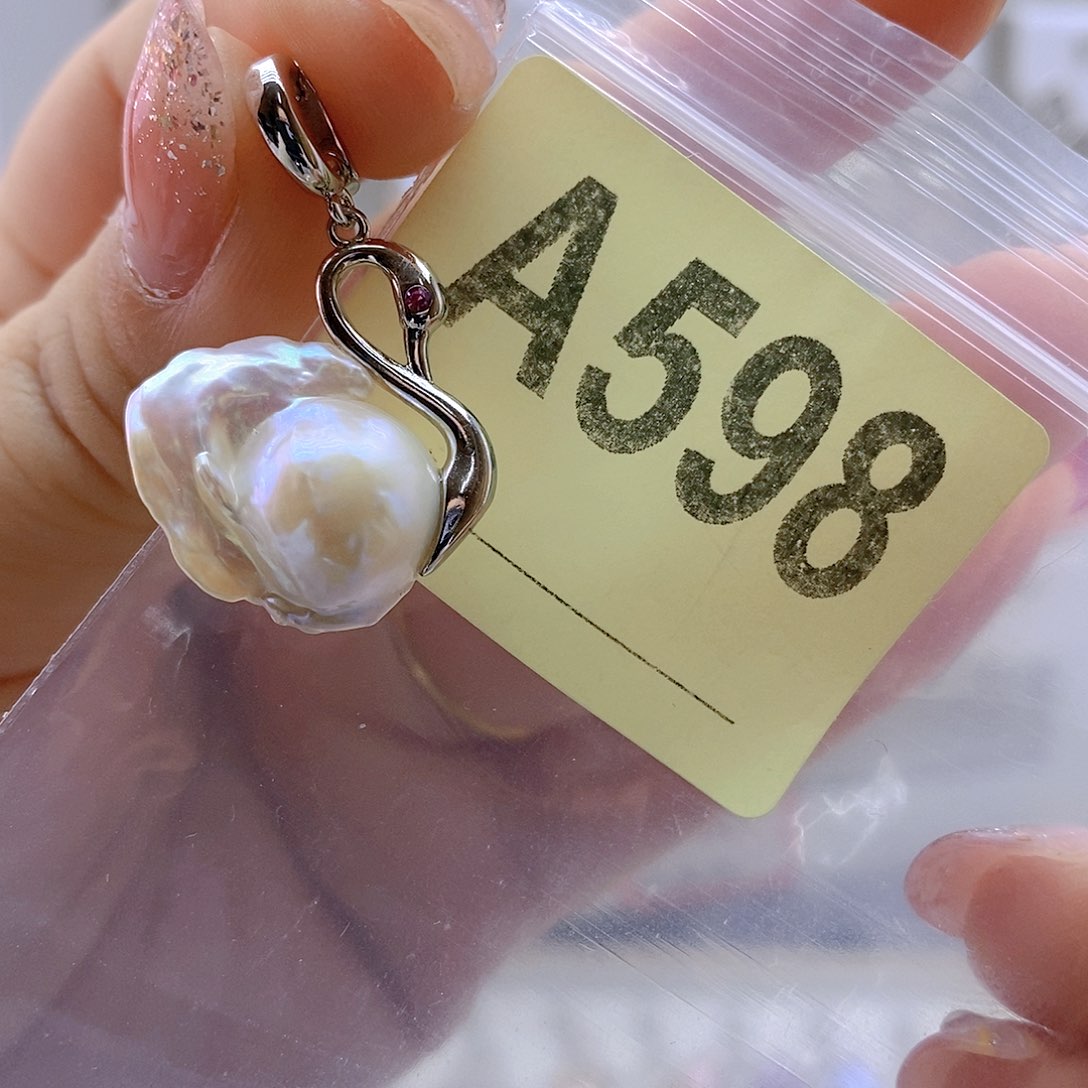 淡水珍珠颈饰银S925镶嵌
