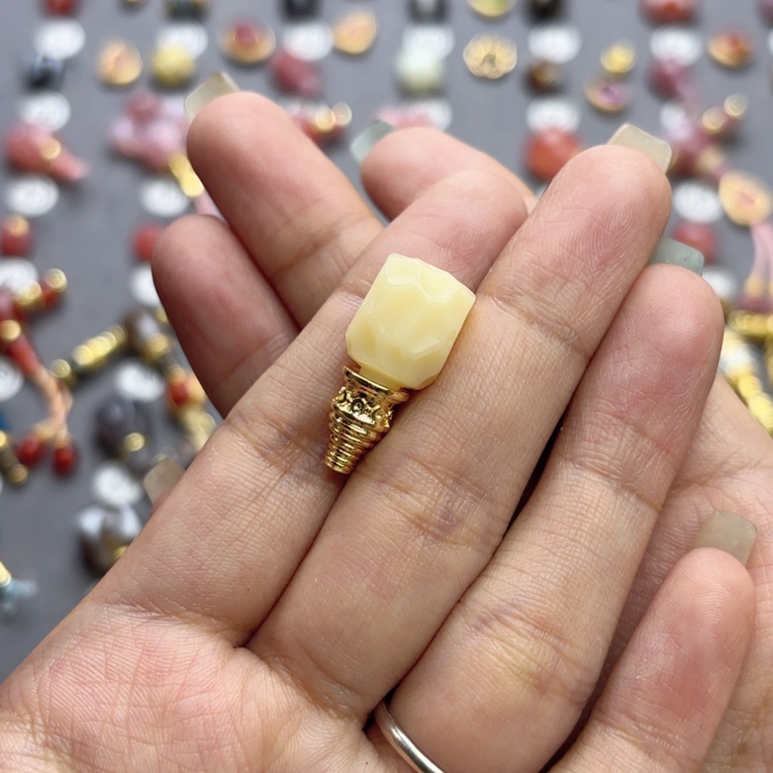 未镶嵌文玩配饰玛瑙/玉髓适配4-8mm的串