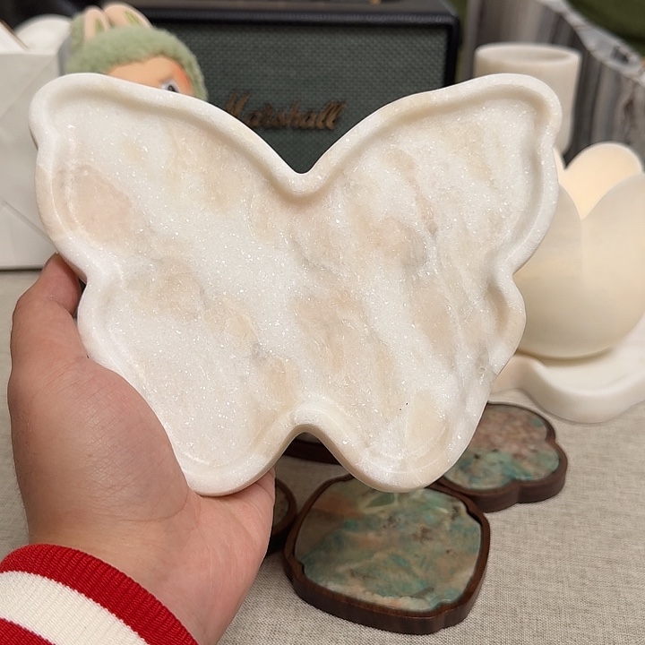 石材蜜桃乌龙蝴蝶盘11