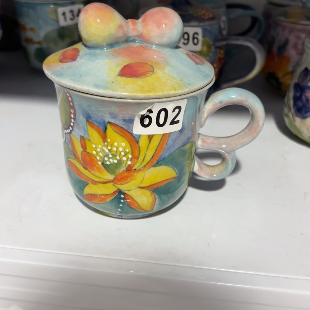 瓷片景德镇手绘高温釉下彩陶瓷茶具