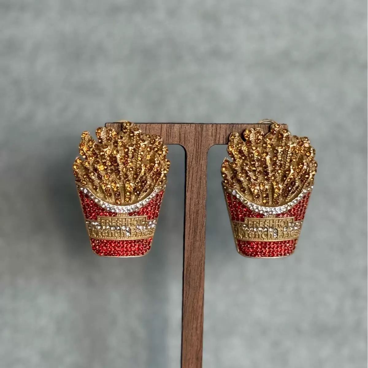 铜合金仿水晶耳饰 耳钉6928