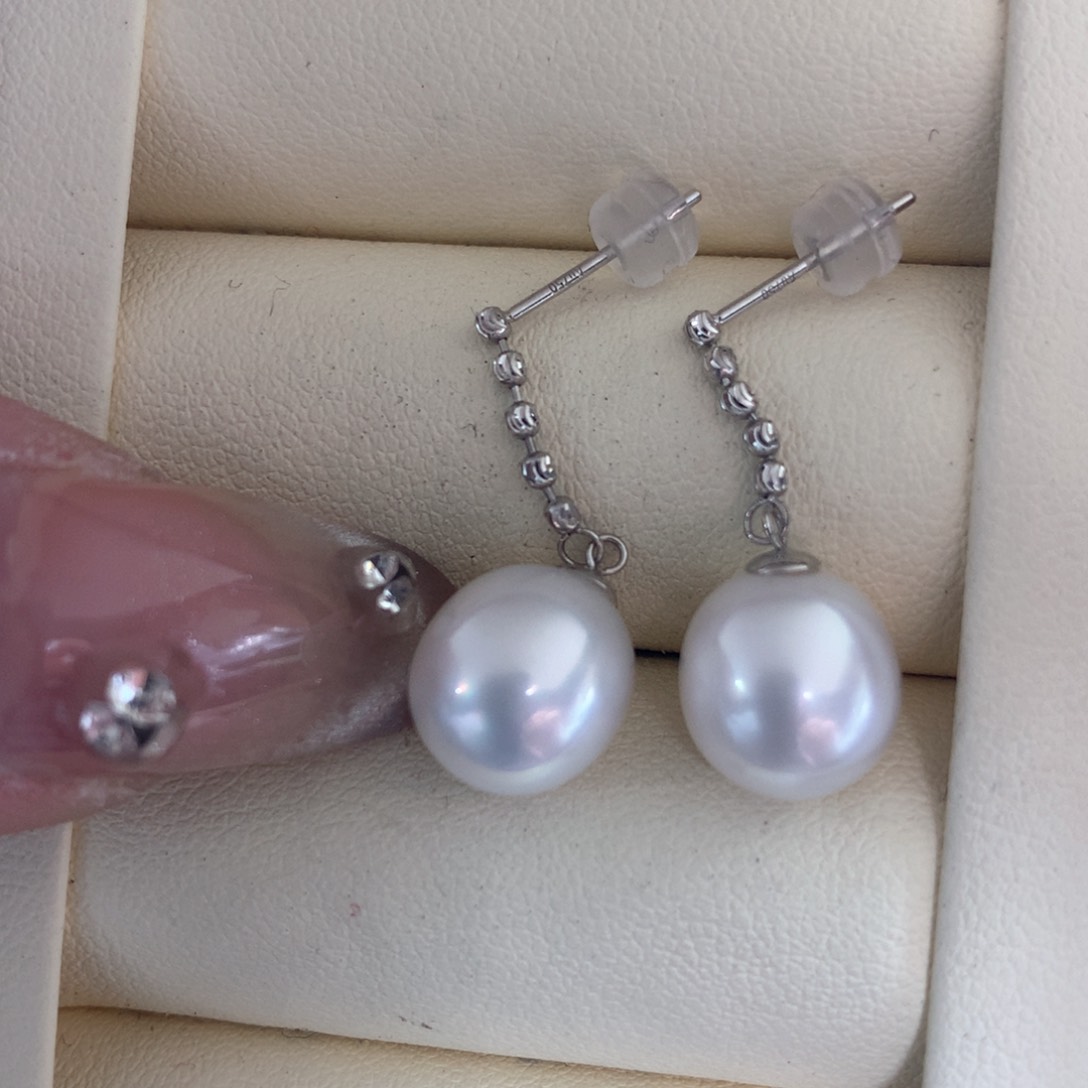 海水珍珠耳饰18K金镶嵌