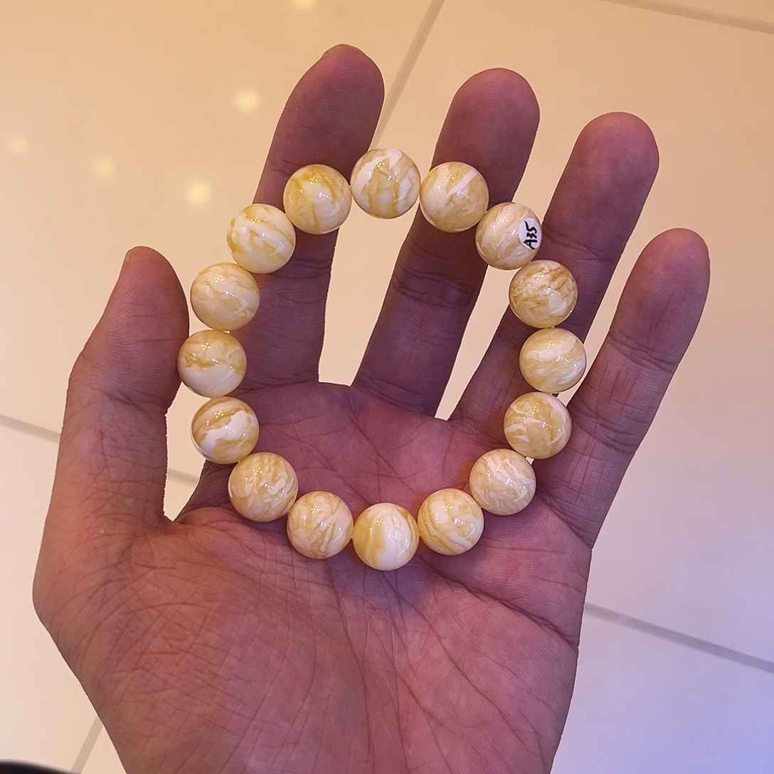 6***6手链蜜蜡未镶嵌蜜蜡手串虎皮13mm