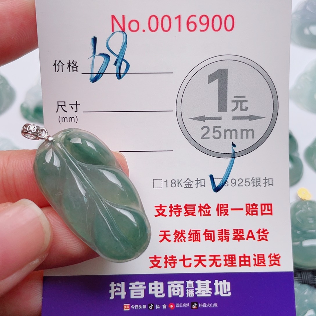 翡翠未镶嵌吊坠(不含链)