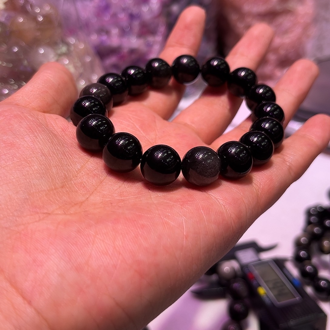 银曜石12mm未镶嵌水晶