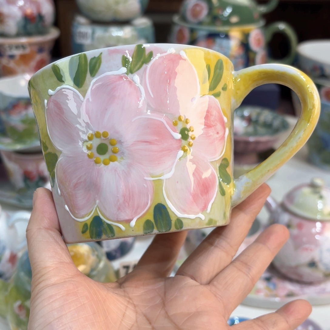 景德镇手绘高温釉下彩陶瓷茶具