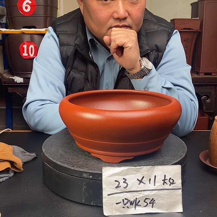 紫砂花盆货号一只WK54