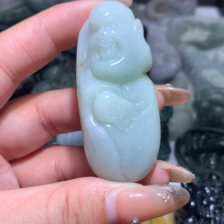 翡翠未镶嵌颈饰保真天然A货翡翠