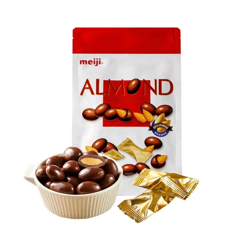 【会员商店】明治（meiji）巴旦木夹心巧克力550g解馋零食【京东顺丰】