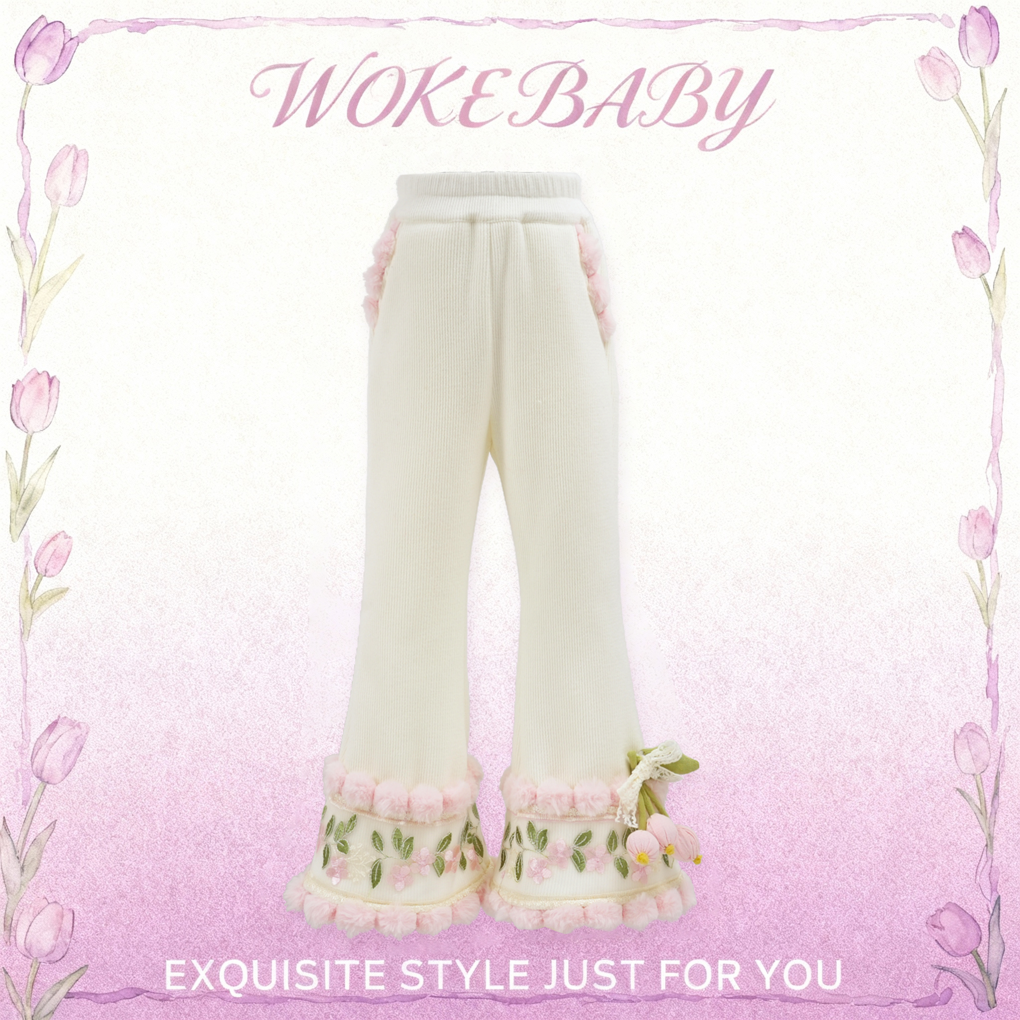 芳生华莲｜加绒｜女童｜ 2026新款｜裤子｜一体绒｜汉服W5431