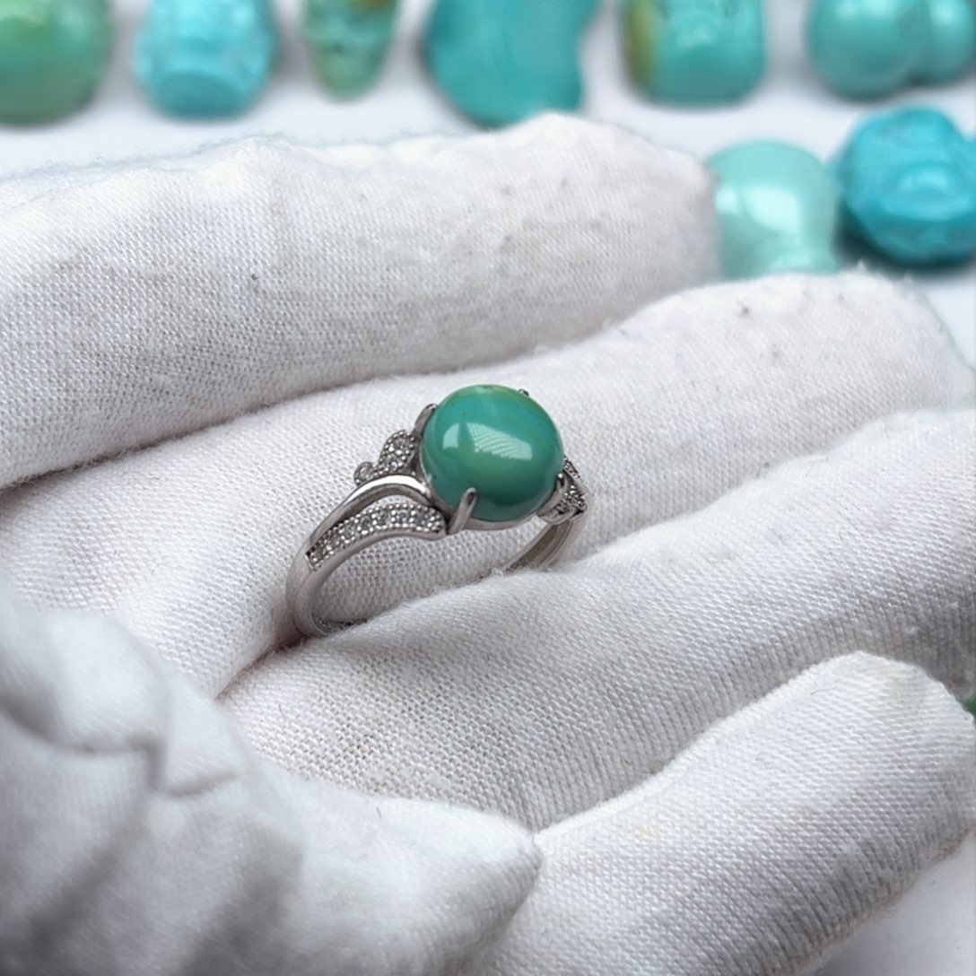 未镶嵌绿松石珠宝奇石