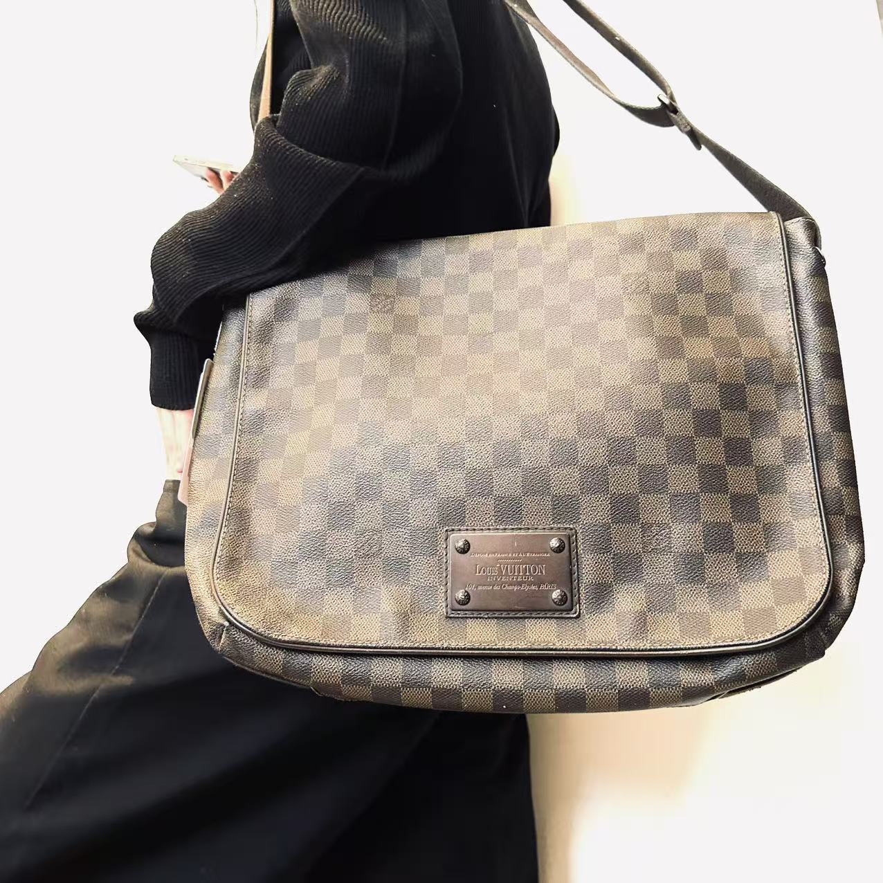 95新 LouisVuitton/路易威登 LV棕棋盘格单肩包 2506260448