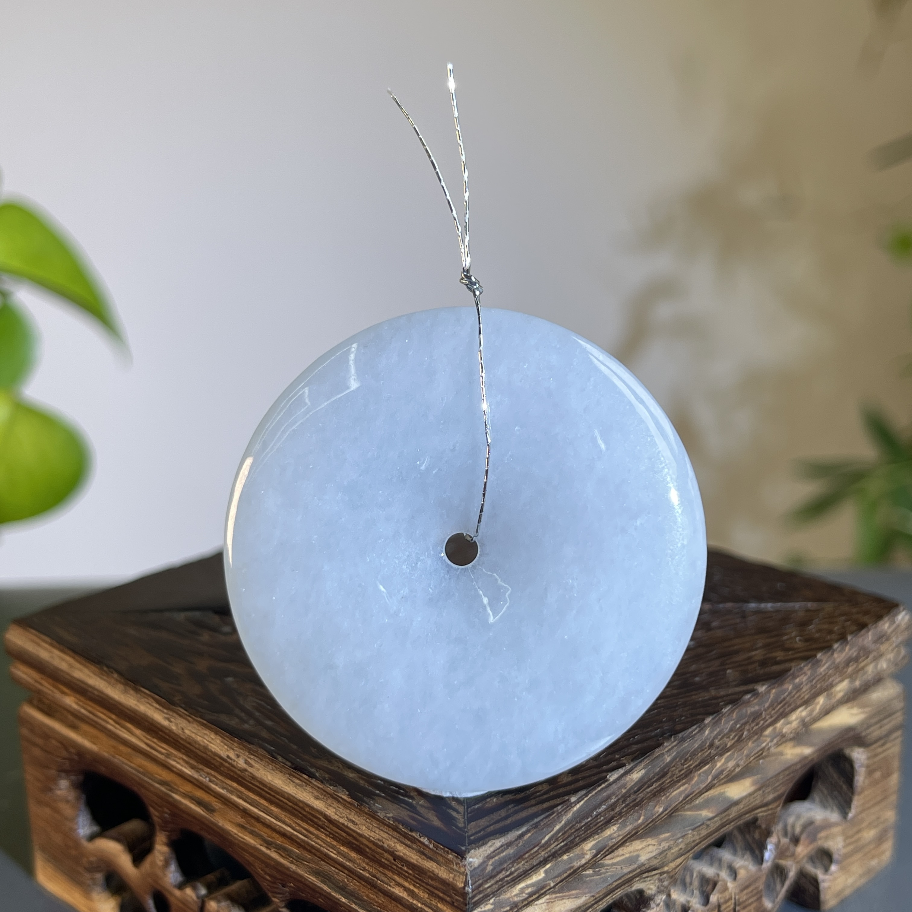 JTA27-87 天然缅甸A货翡翠  平安扣