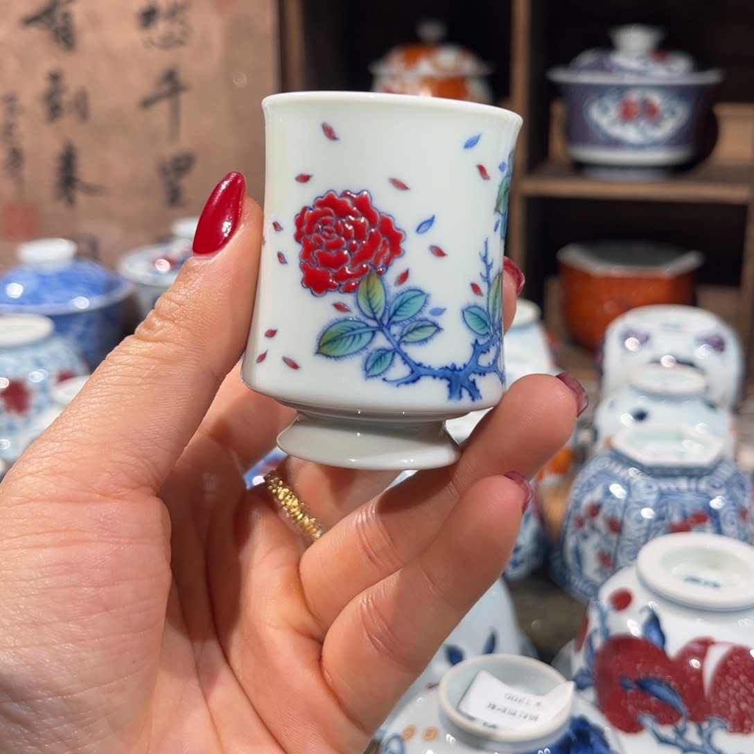 陶杯子景德镇陶瓷主人杯