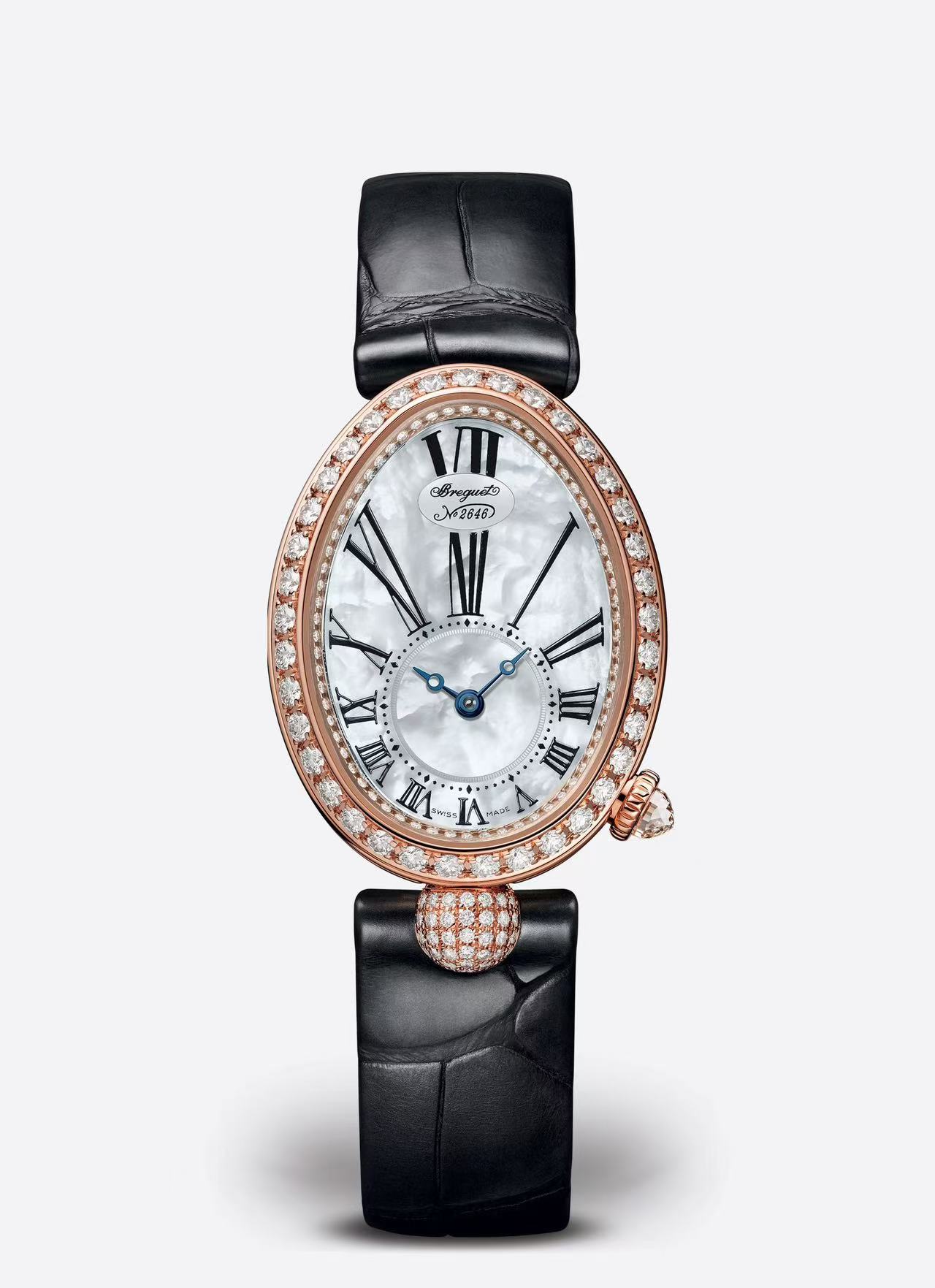 99新 BREGUET/宝玑 那不勒斯王后8928BR 机械33*24玫瑰金15年全套