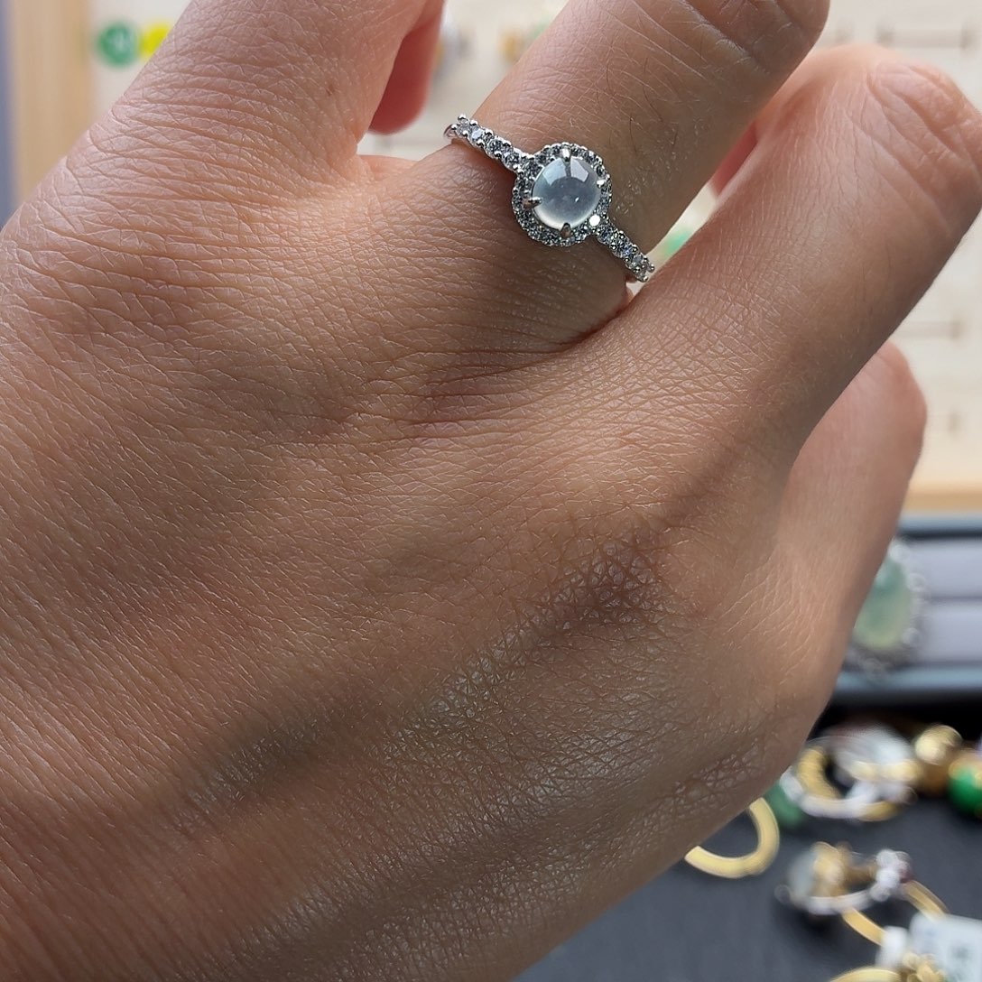 翡翠未镶嵌戒指天然缅甸翡翠A货，假一赔三