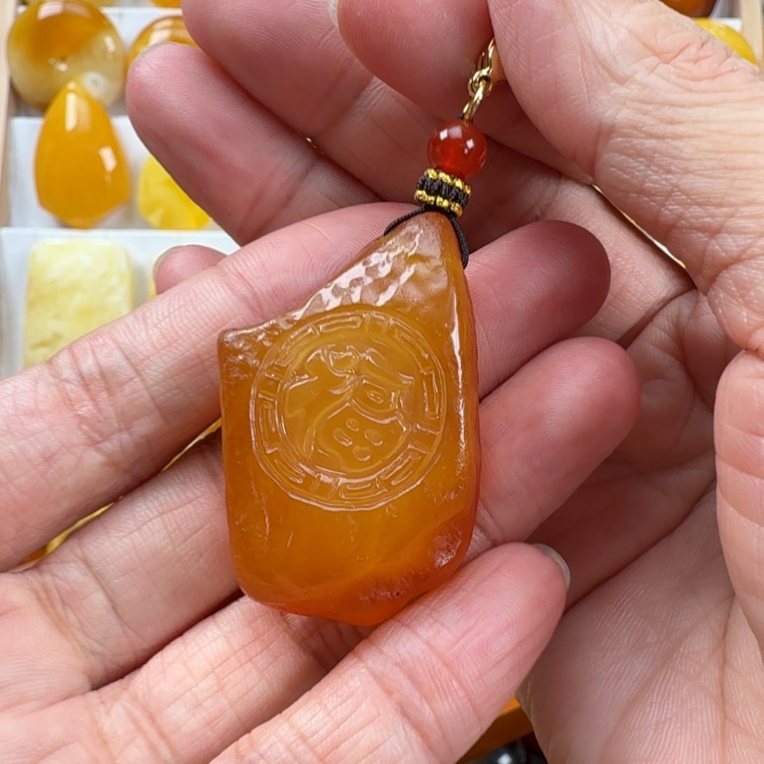 蜜蜡颈饰未镶嵌蜜蜡
