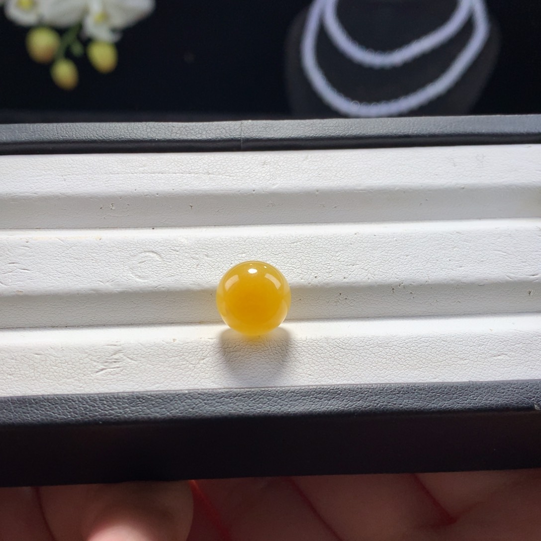 未镶嵌手串翡翠卡12鸡油黄