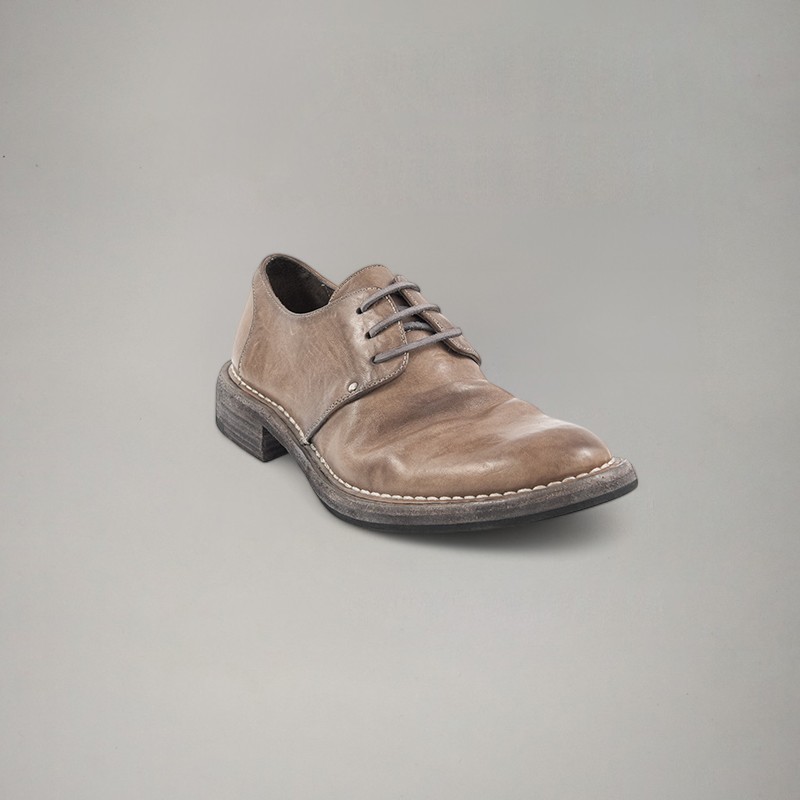 休闲通勤两穿/水洗马皮男鞋复古透气户外单鞋手工扁头鞋英伦皮鞋