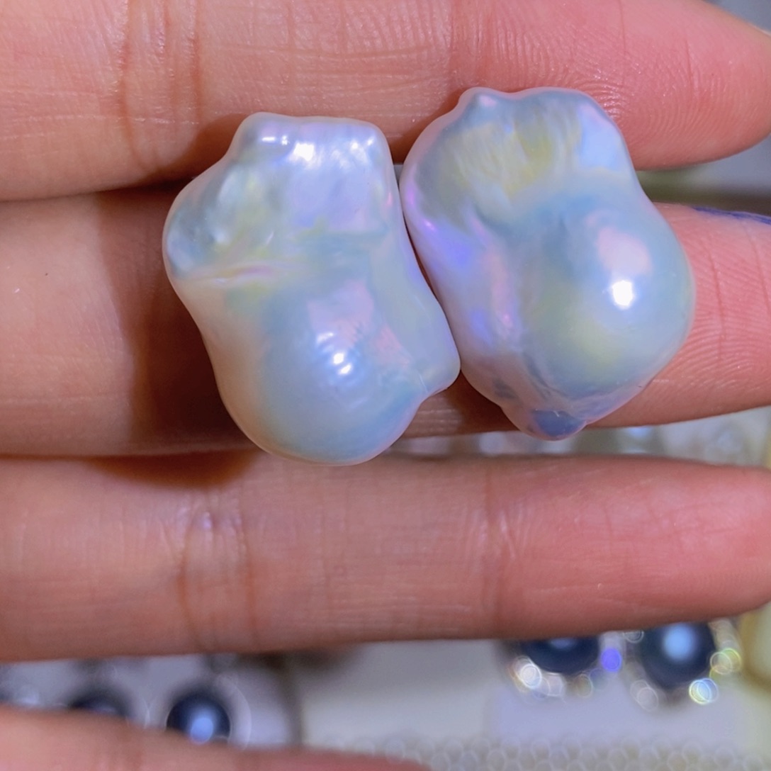 银S925镶嵌天然淡水珍珠淡水珍珠妮****芭