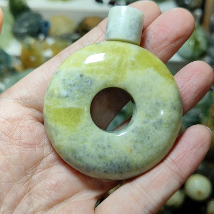 岫玉平安扣未镶嵌