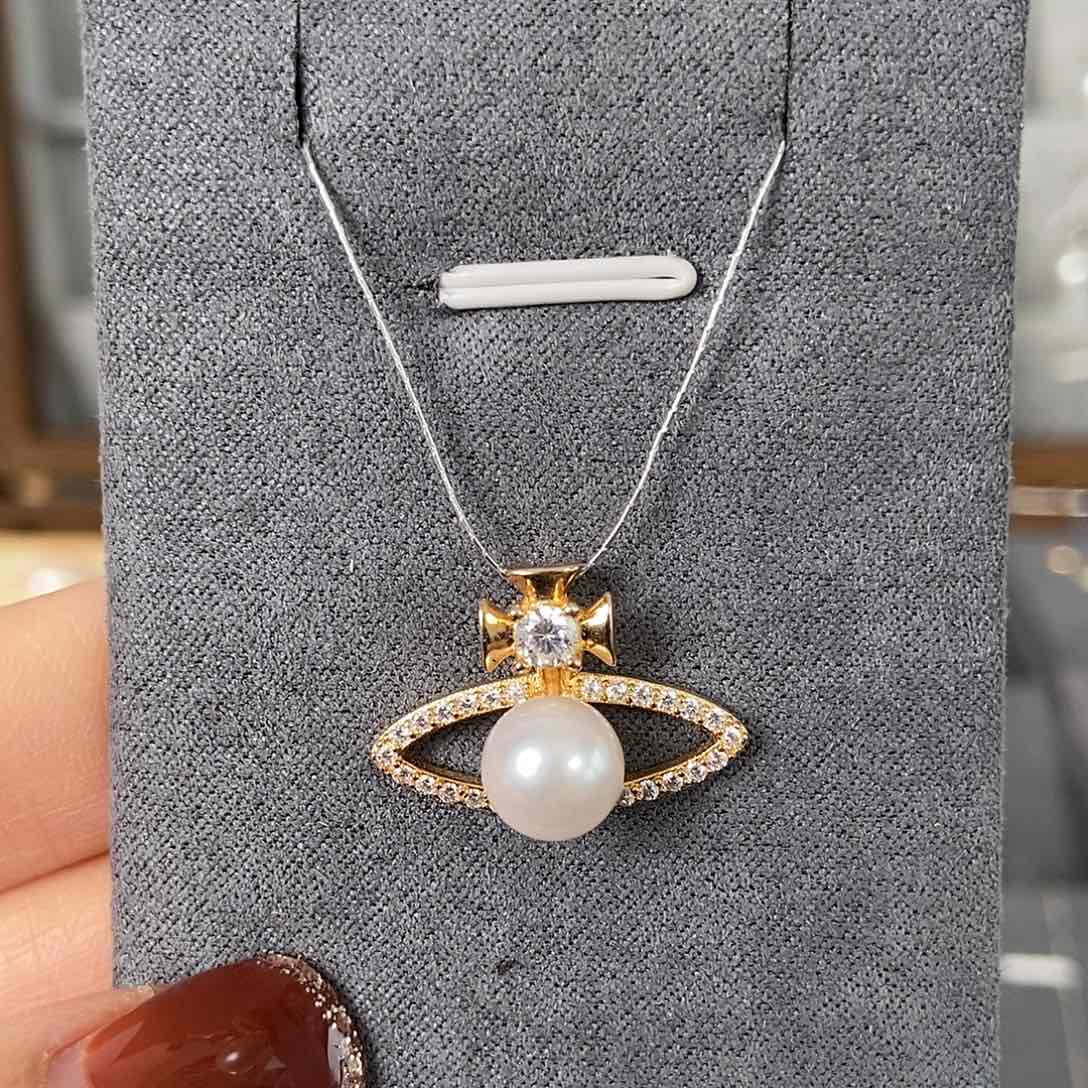 海水珍珠颈饰银S925镶嵌